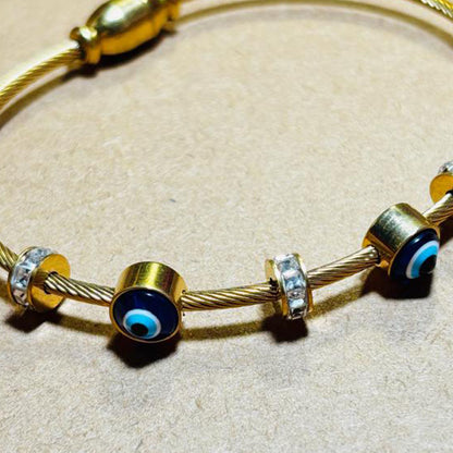 Gold-Tone Evil Eye