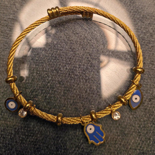 Gold Evil Eye - Protection & Elegance