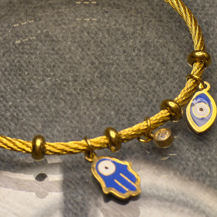 Gold Evil Eye - Protection & Elegance